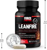 Force Factor LeanFire Pre Workout Energía, Caffeine, 30 pzas