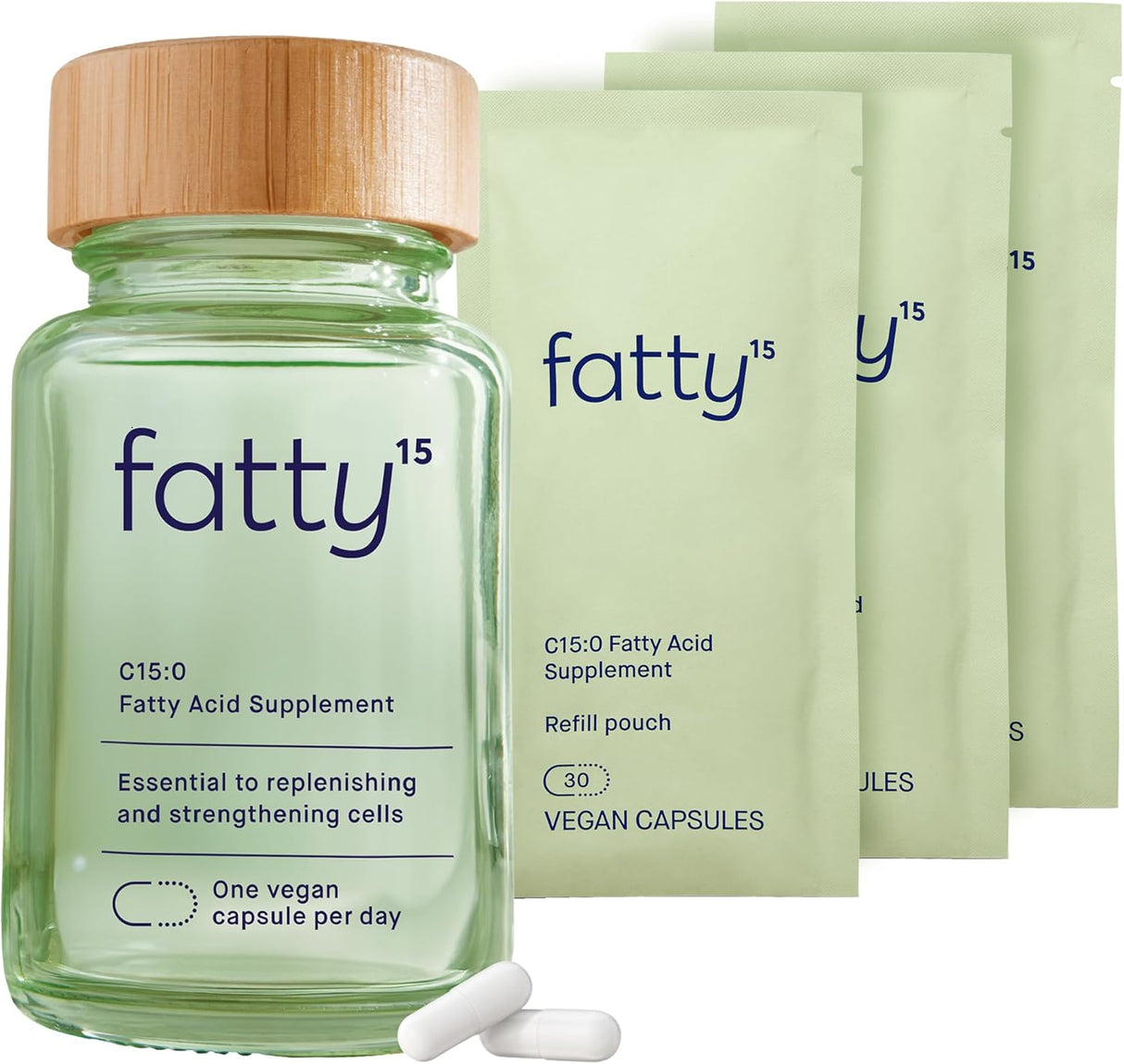 Aceite de C15:0 Vegan, Nútrelax, 90 cápsulas, beneficios celulares