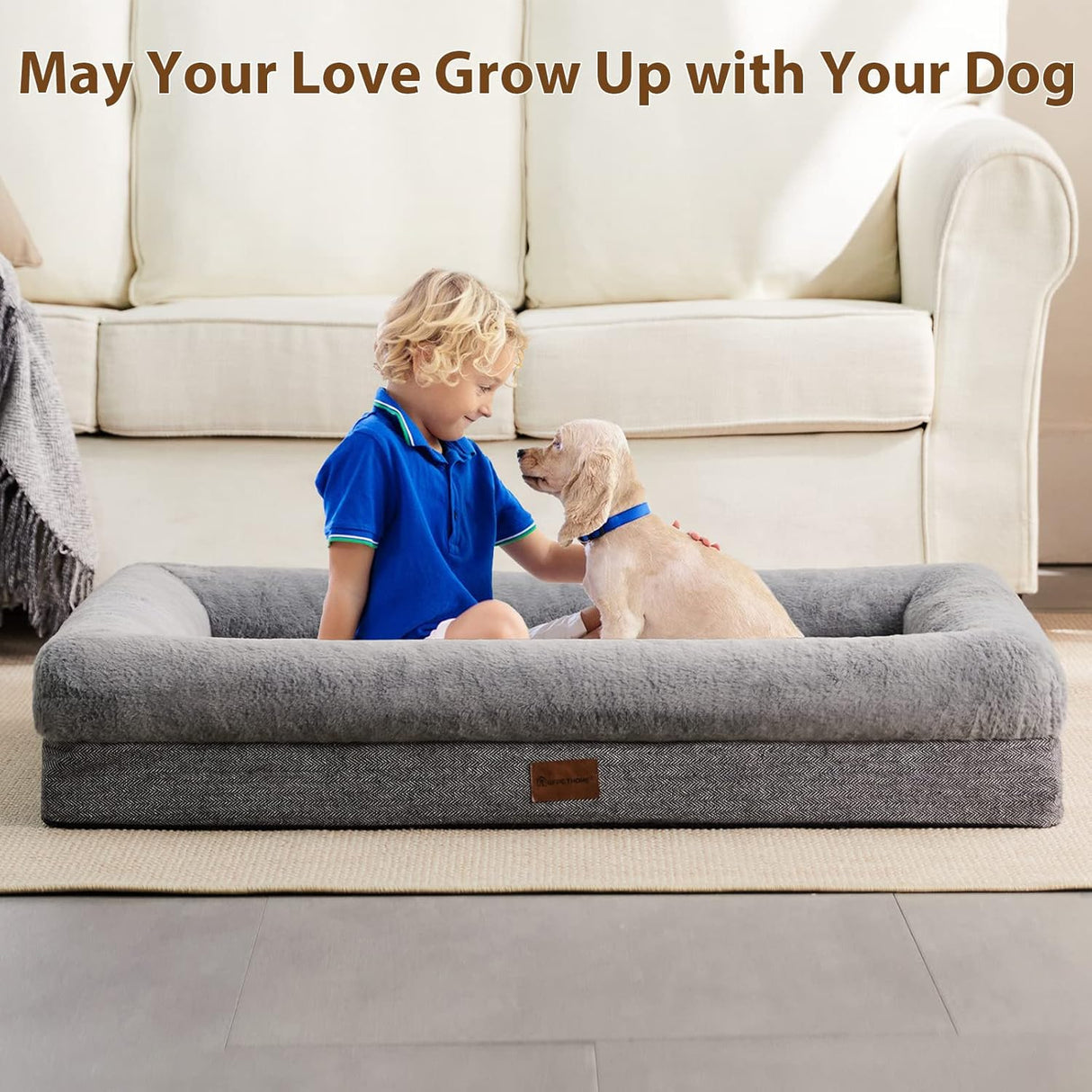 Cama ortopédica para perros grandes BFPETHOME, lavable y resistente