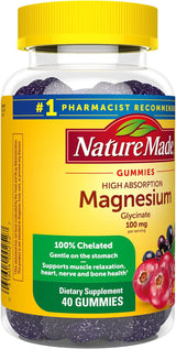 Suplemento Nature Made Gomitas de glicinato de magnesio