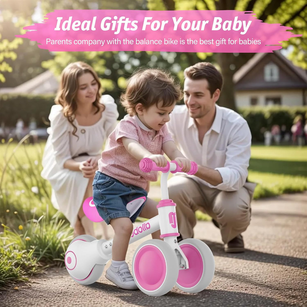 Bicicleta de Equilibrio Allobebe para Bebés 12-36 Meses