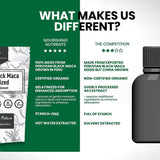 Gelatinized Black Maca Orgánica 3X 200 Cápsulas Energía, Enfoque, Resistencia