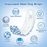 Dono Pañales desechables para perros machos,20 unidades