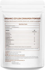 Canela de Ceilán Orgánica en Polvo 2lb - Certificada Kosher