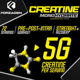 Forzagen Creatina Monohidratada Micronizada 72 Servings