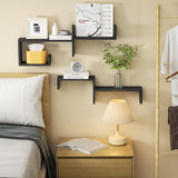 Estantes Flotantes SRIWATANA para Pared, Set de 5, Madera