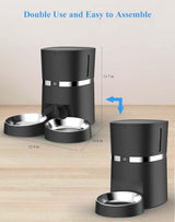 Comederos automático de alimentos para gatos grabadora voz
