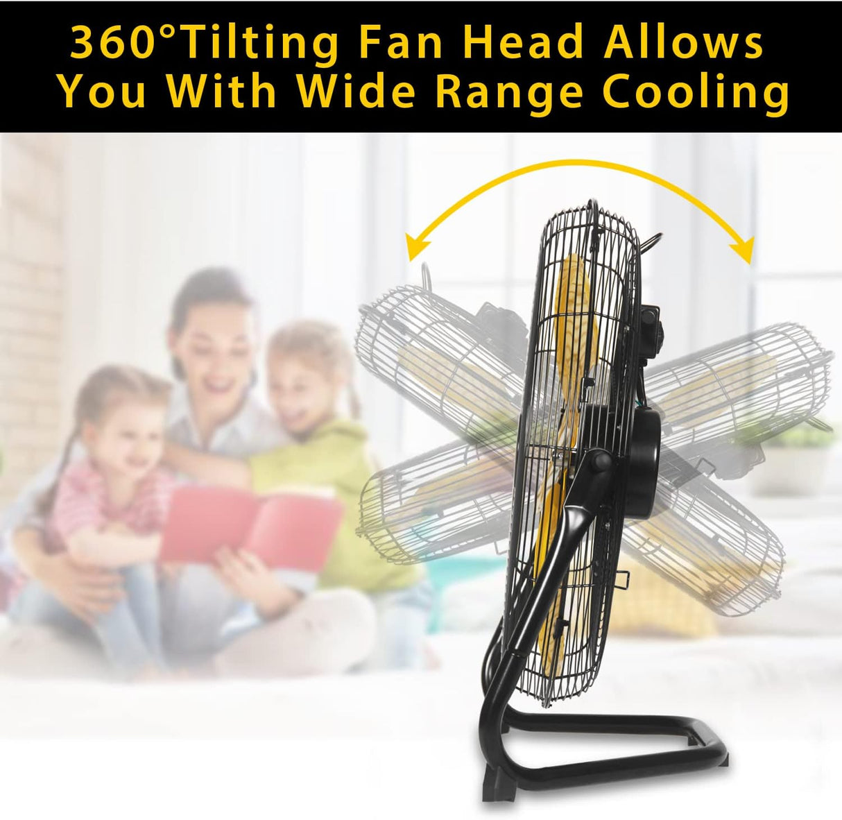 Ventilador de Piso VENTISOL 18 3 Velocidades 4012CFM 360°