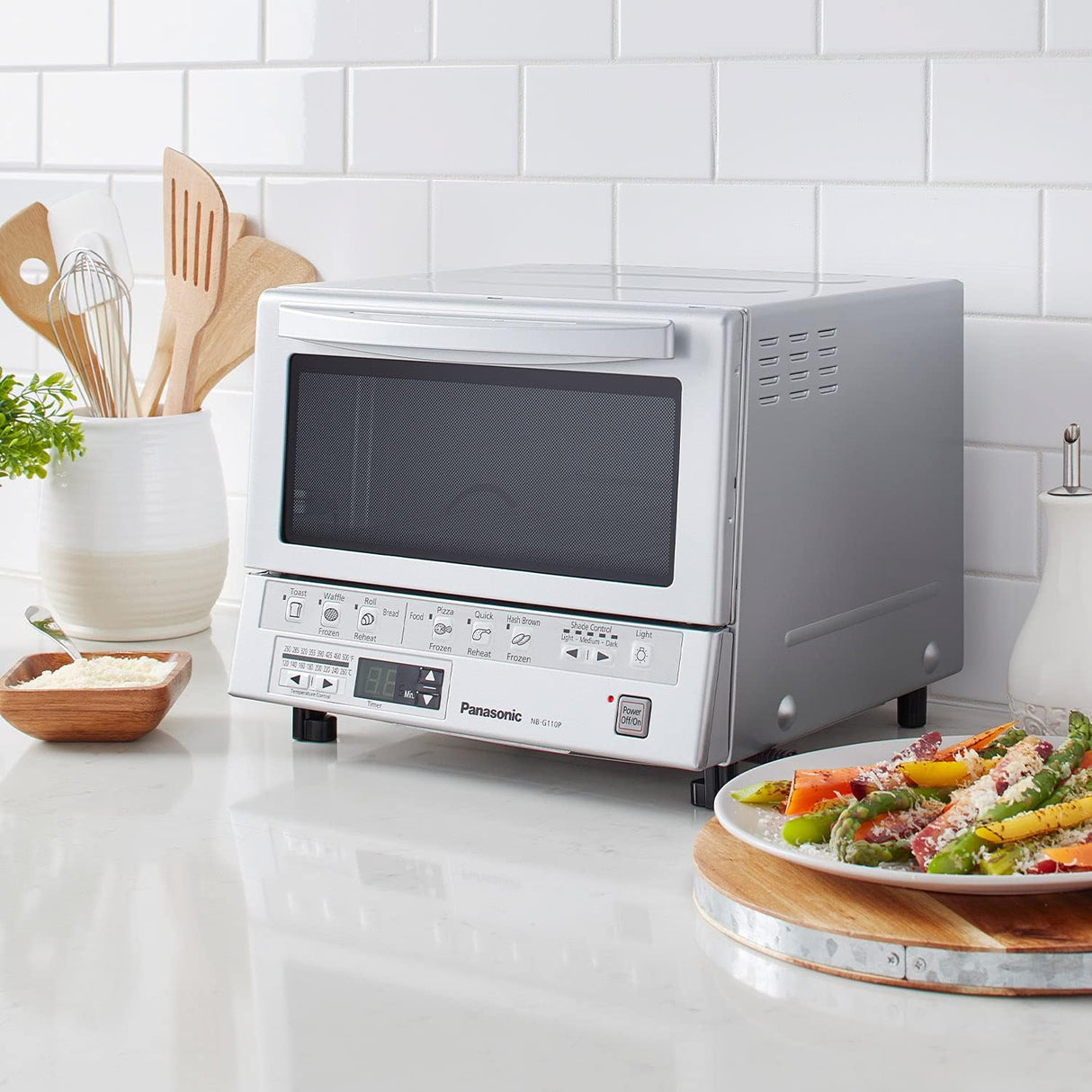 Horno tostador Panasonic Flash Xpress, Plateado