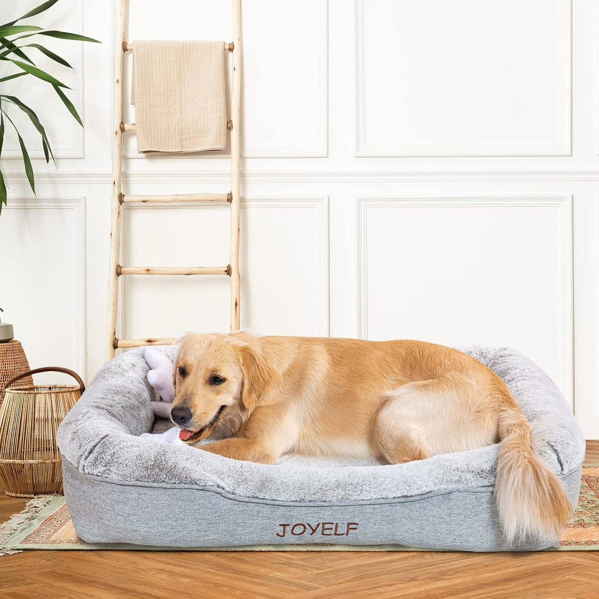 Cama ortopédica para perro JOYELF, espuma memoria, grande, modelo libre