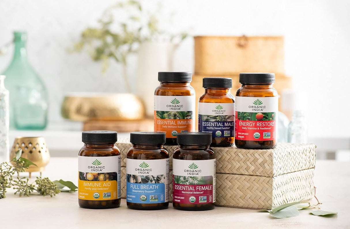 ORGANIC INDIA Suplemento herbario esencial femenino  90 cáp