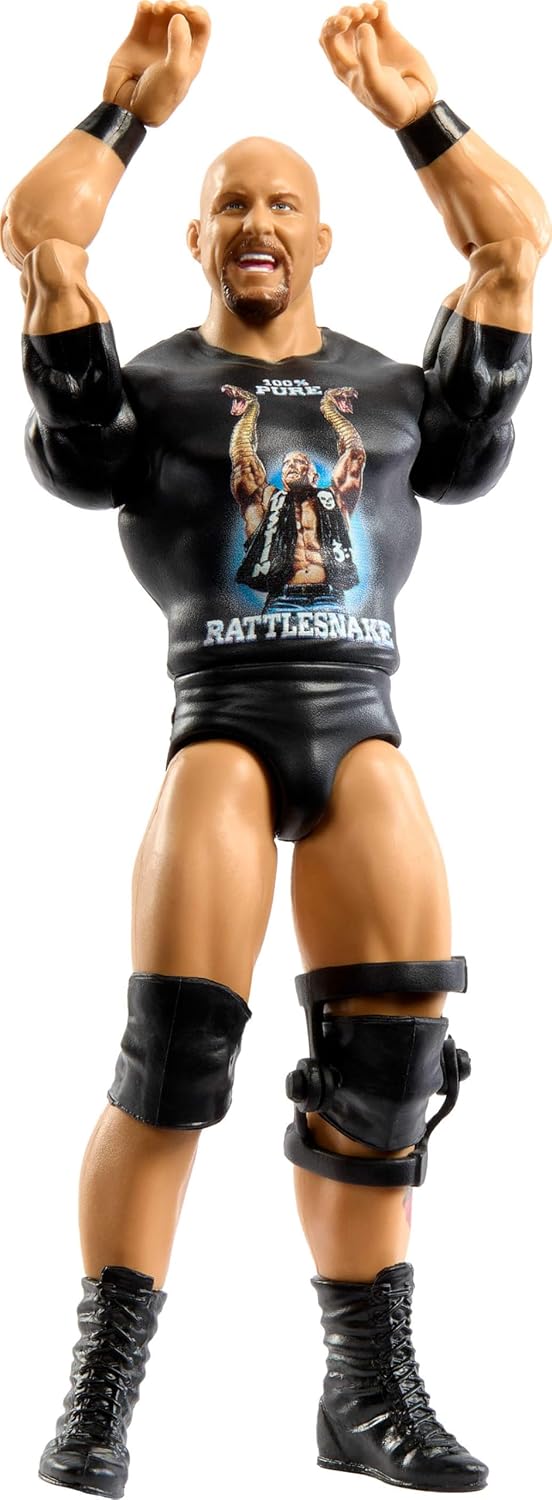 Figura de Acción WWE Stone Cold Steve Austin, Mattel, 6