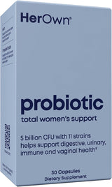 Probioticos para Mujeres, 5B CFUs, 11 Cepas, Vegan, 30 caps
