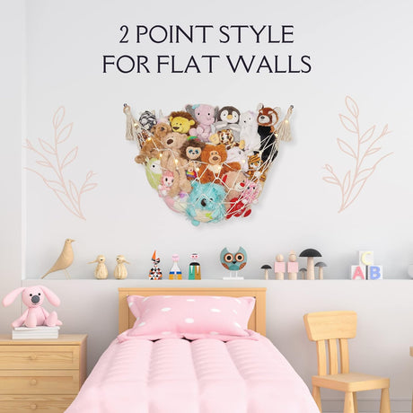 Hamaca de Macramé para Juguetes, Decoración Boho, Grande