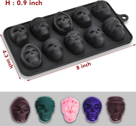 Moldes de chocolate Webake con 5 formas para Halloween, 2 pcs