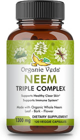 Suplemento Organic Veda  herbales para piel clara 120 unidad