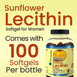 Suplemento Cápsulas blandas de lecitina de girasol 100 und