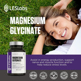 LES Labs Magnesio Glicinato – Sueño, Corazón, Estrés, 120 cápsulas