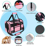 Transportín Suave Oeko-TEX para Gato y Perro Pequeño, TSA