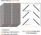 Vinilos Decorativos de Rayas, Marca Modern Boho, 300 Stripes