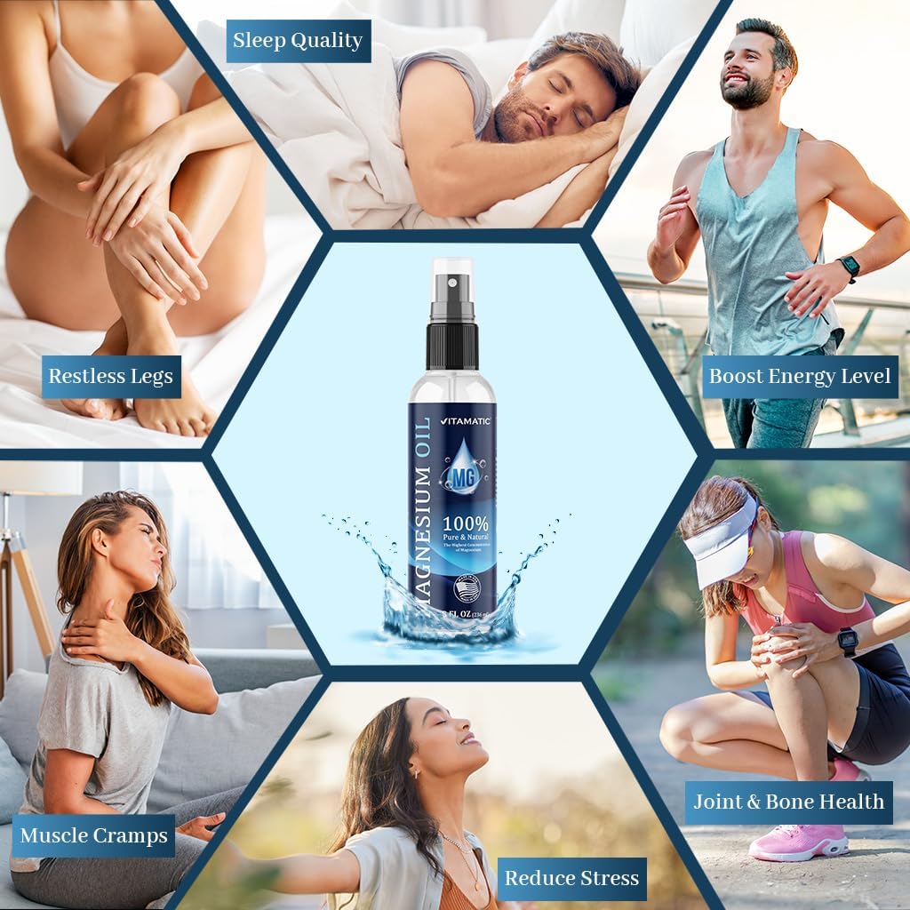 Vitamatic Aceite de Magnesio Puro en Spray 8 oz