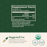 Suplemento de Zinc Orgánico Líquido USDA Global Healing, 2oz