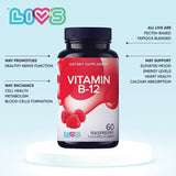 Suplemento Gomitas de vitamina B-12 sin gluten pack 2 60 und