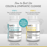 Suplementos de colon y linfáticos cápsula Organixx