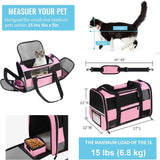 Transportín Suave Oeko-TEX para Gato y Perro Pequeño, TSA