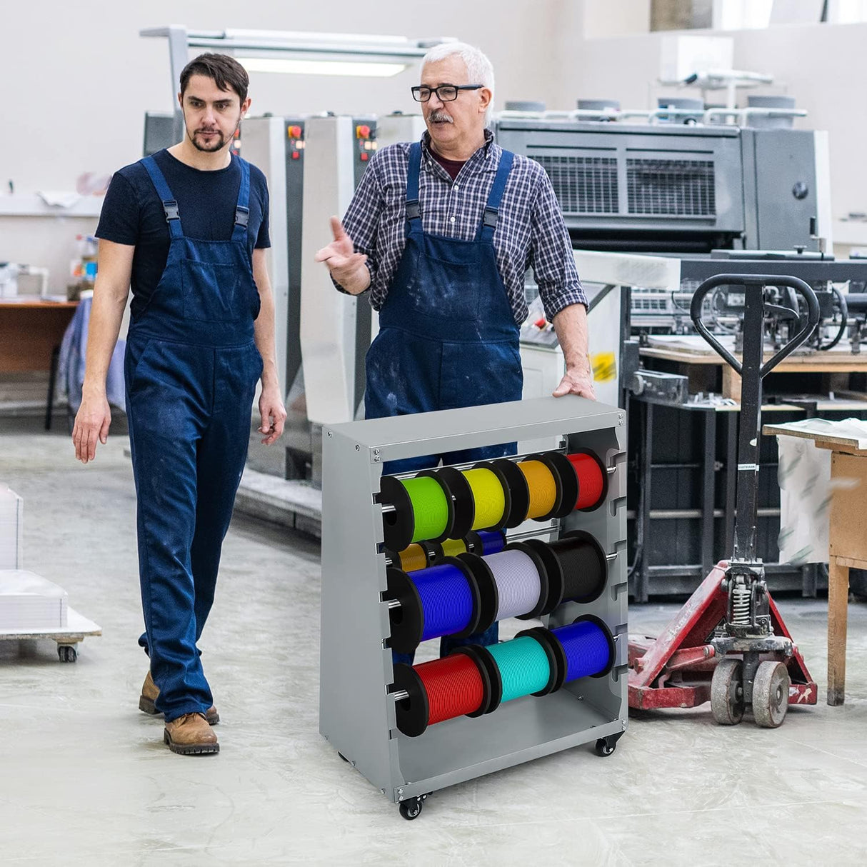 Carro de Almacenamiento de Cable uyoyous, 300lbs, 6 Varillas