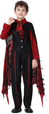 Disfraz de Vampiro para Niños, Bat Cape, Halloween Cosplay