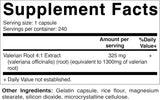 Suplemento Vitamatic Raíz de Valeriana 1300 mg 240 Cápsulas