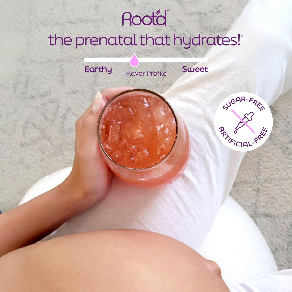 Root'd Multivitamin Prenatal en Polvo - 25 vitaminas, minerales y electrolitos, 30 sobres