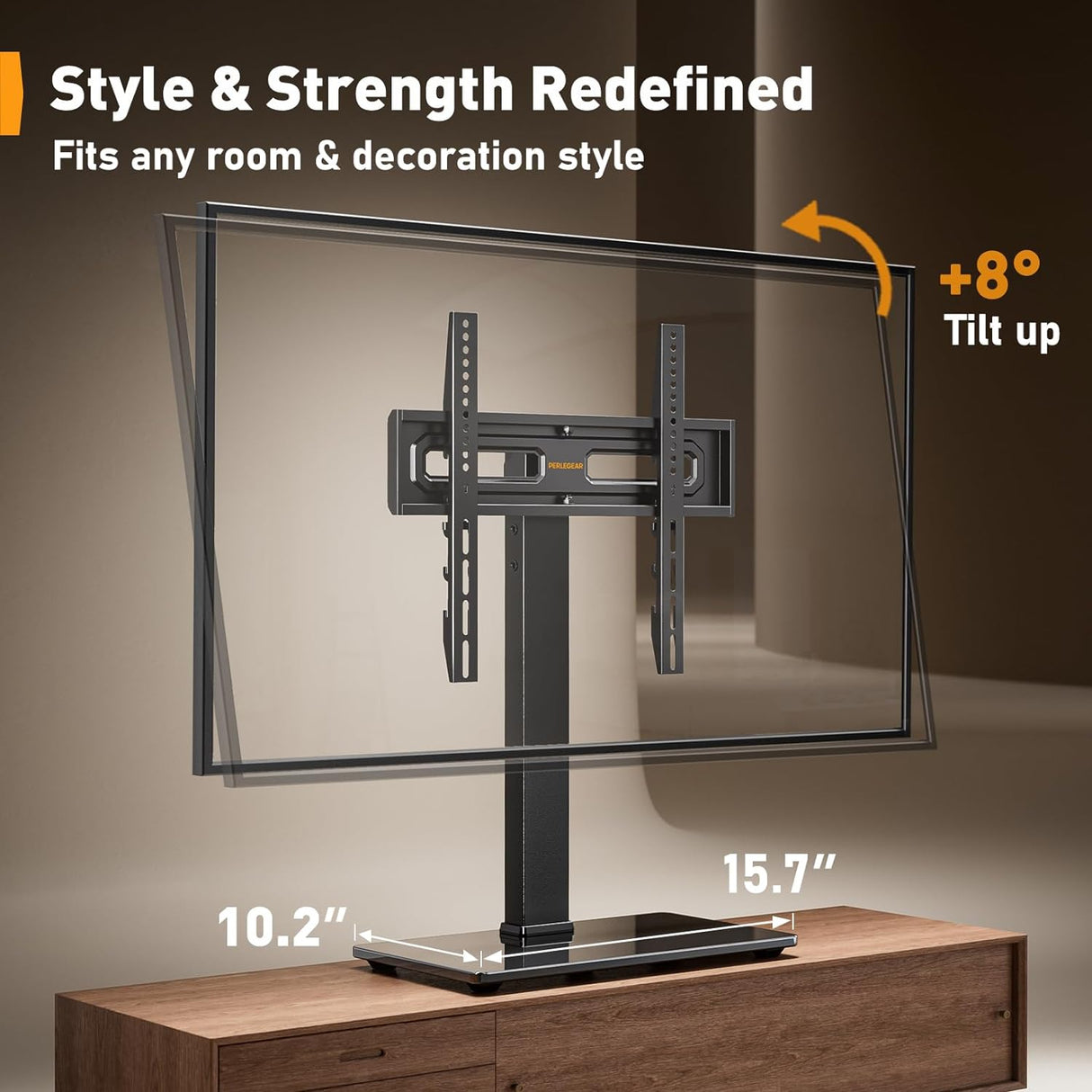 Soporte Universal para TV Perlegear, Ajustable, VESA 400x400, PGTVS26