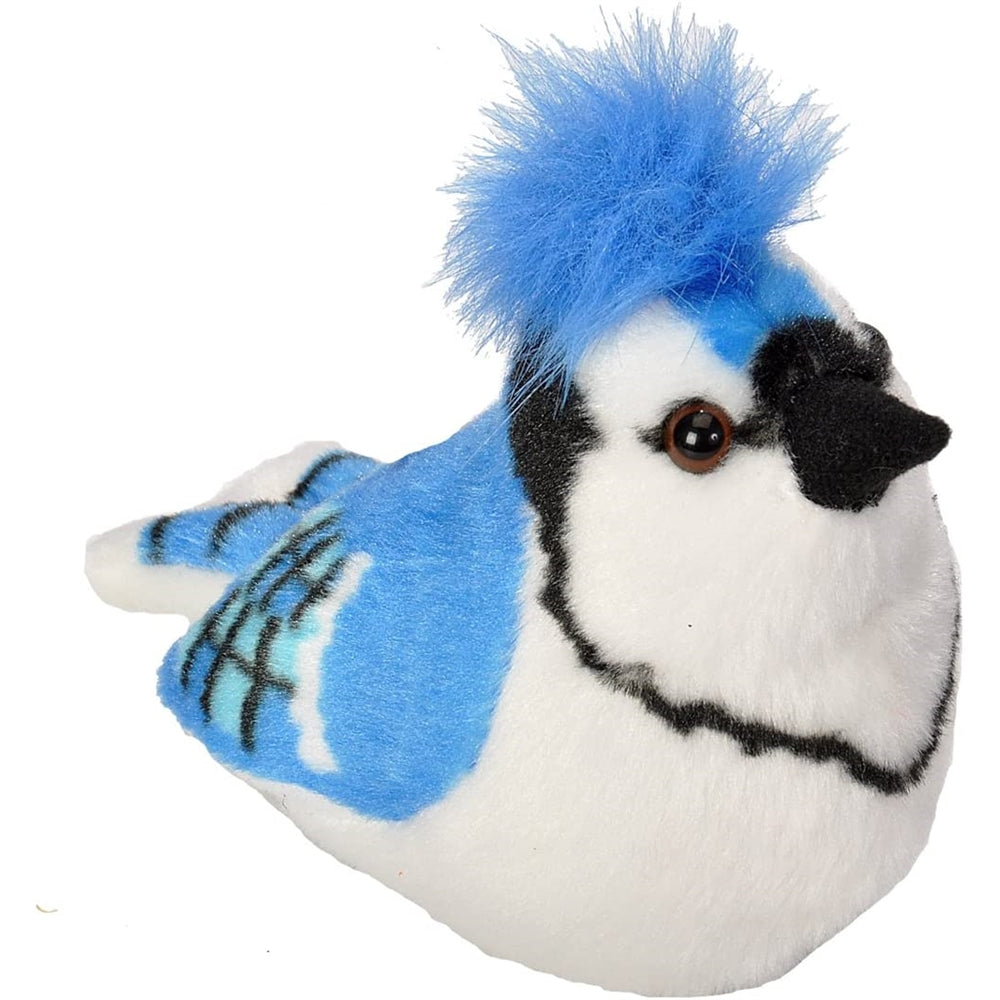 Peluche azul con sonido de pájaro auténtico de color Azul