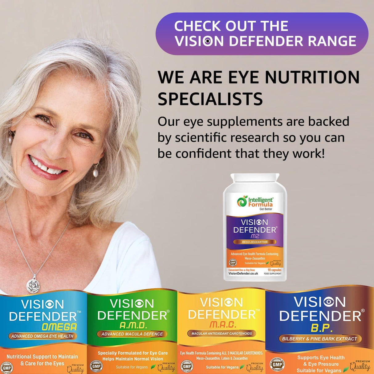 Suplementos Alimenticios vegano para ojos de zeaxantina