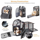Mochila expandible para perros gatos medianos para viajes