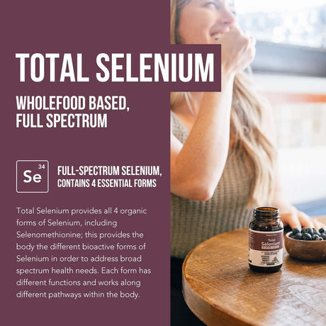 Suplemento Selenio total 200 mcg selenio a base de plantas