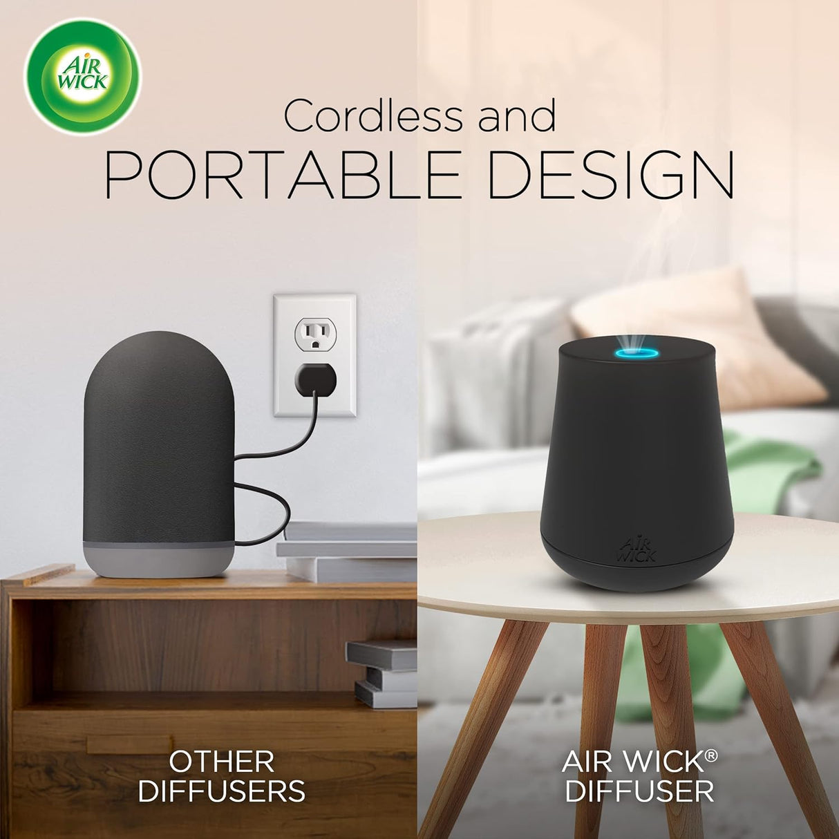 Difusor Air Wick Essential Mist con Recarga, Lavanda y Almendra