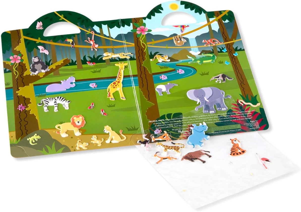 Juego de Stickers Reutilizables Safari, Melissa & Doug, 42 Piezas