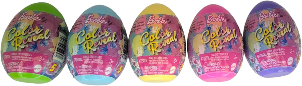 Barbie Color Reveal Easter Egg Surprise Bundle Mattel 5 Mystery Eggs