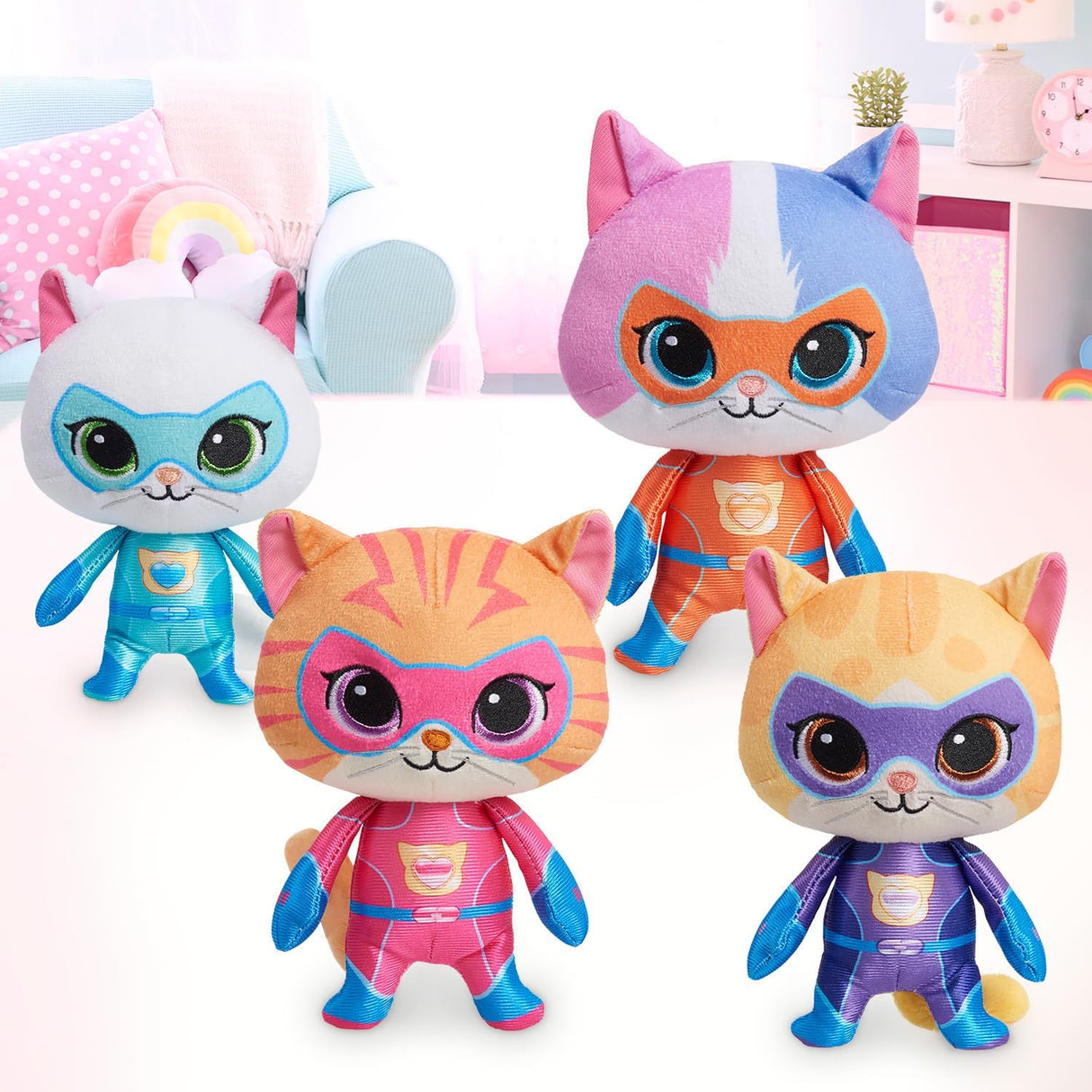 Peluche SuperKitties Sparks de Just Play, 7 pulgadas, niño 2+