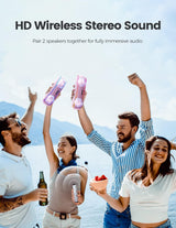 Altavoz Bluetooth IPX7 impermeable con luces intermitentes
