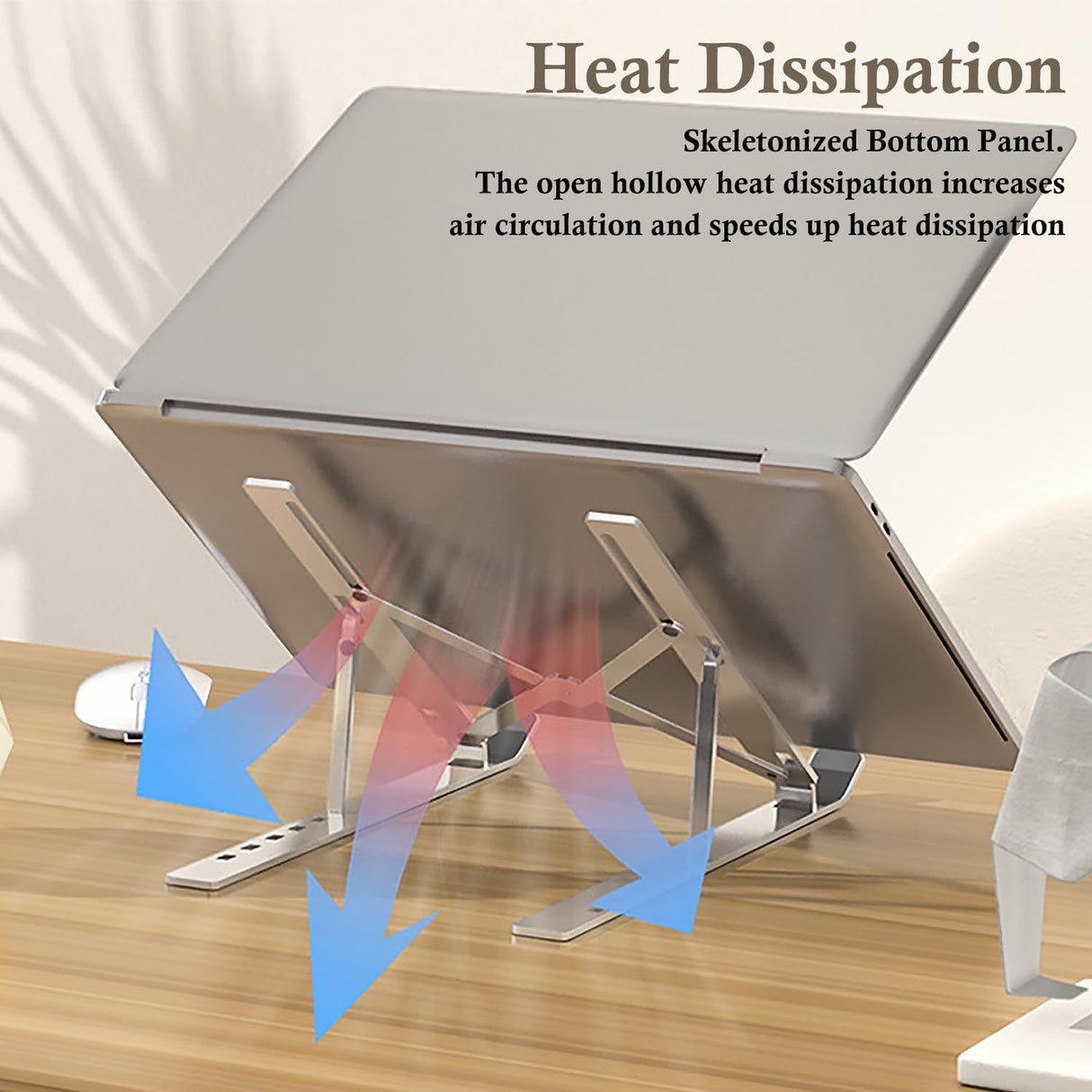 Soporte portátil para computadora de escritorio ajustable