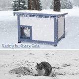 Casa de gato duradera con puerta de escape resistente Petsfit