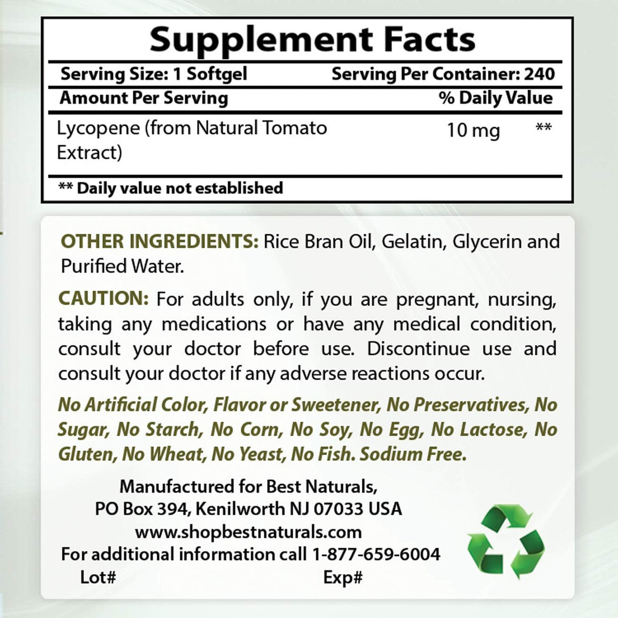 Suplementos Alimenticios Licopeno