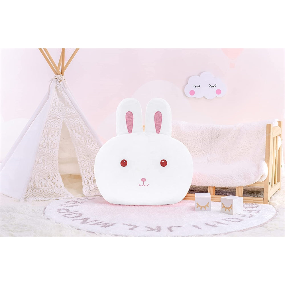 Peluche de conejo para niños  color blanco 15 pulgadas