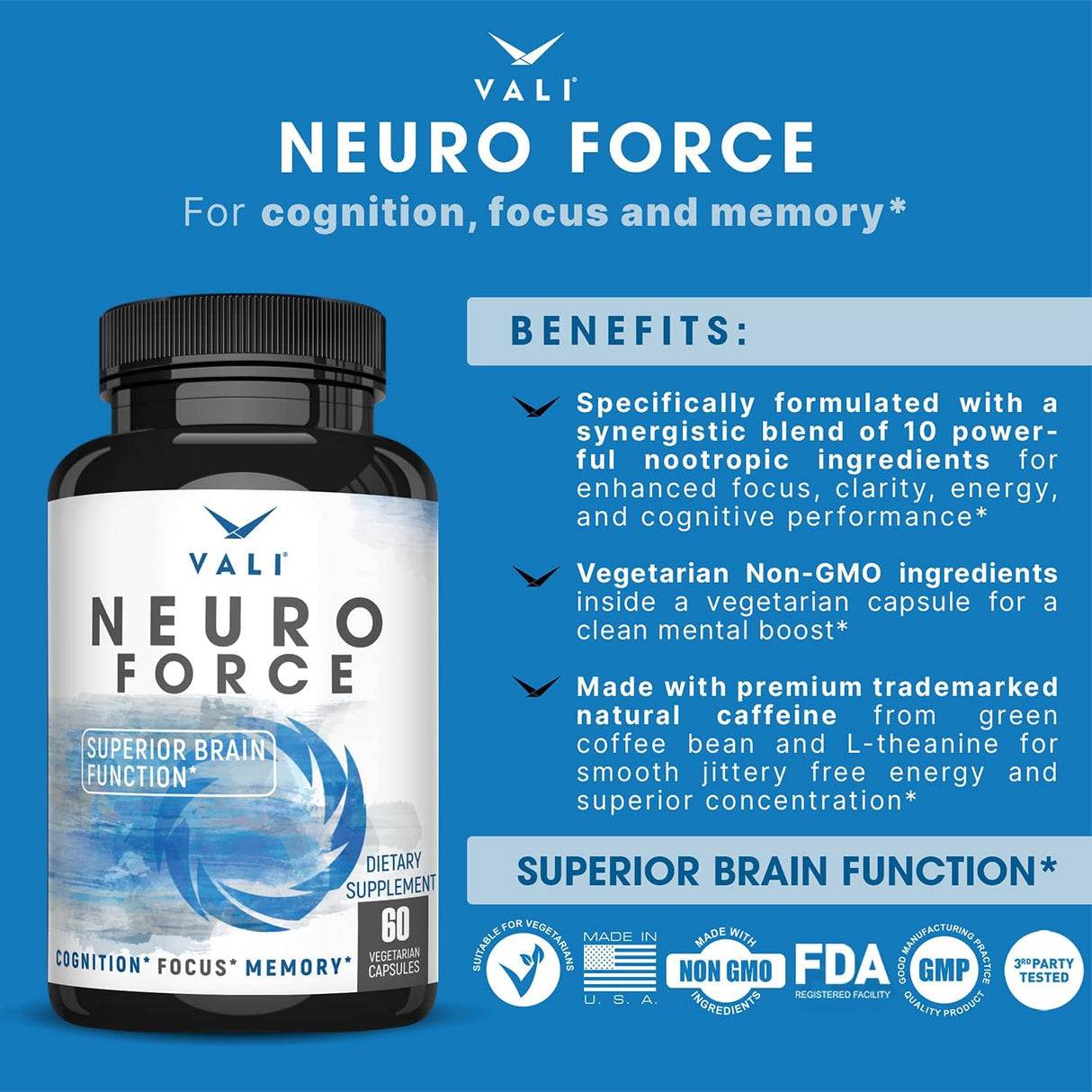 Suplementos Alimenticios de refuerzo cerebral para enfoque