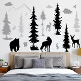 Decoración Pared Siluetas Animales Bosque - Stickers DIY