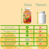 Gummies Prenatales Vegan con DHA y Ácido Fólico - Marca XYZ